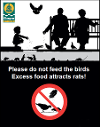 Do not feed the birds