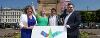 Councillor MacDonlad joined at launch in George Square