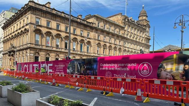 George Square hoarding George Square hoarding