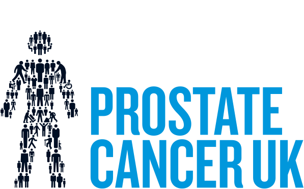 Prostate Cancer UK Prostate Cancer UK logo with the outline of a person made up of images of lots of smaller people
