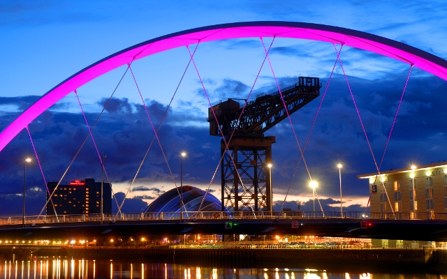 Clyde Arc & Glasgow Skyline 