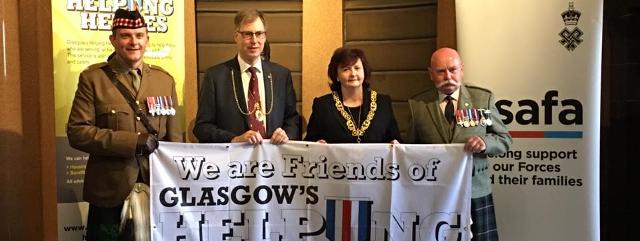 Glasgow Helping Heroes launch Friend of project 